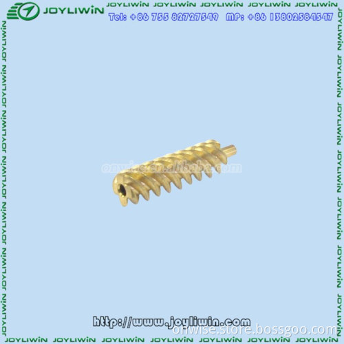 CNC Machining ISO RoHS gold Brass turned parts for medical devices